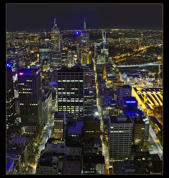 Night Melbourne from Observation Desk, Мельбурн