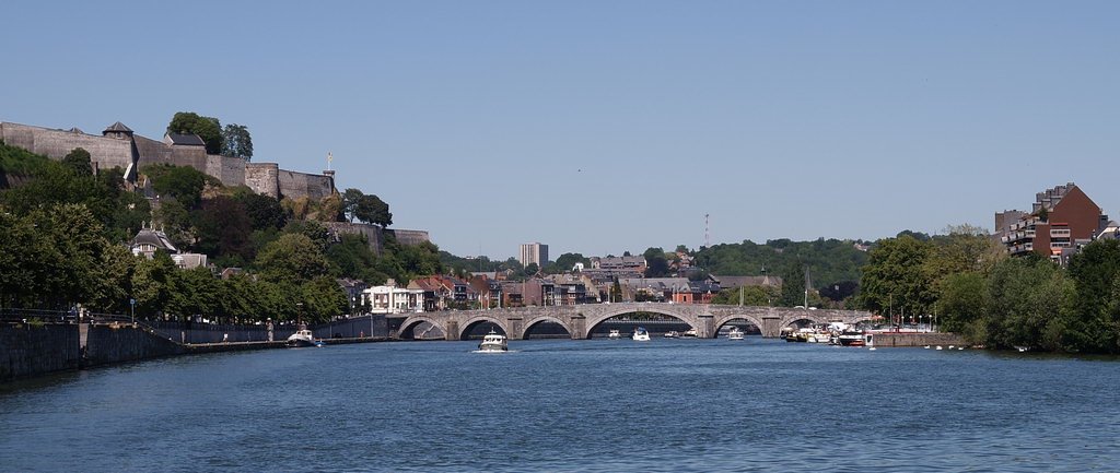 Citadelle - Namur / Bridge of Jambes on the Meuse (Maas) river, Намюр