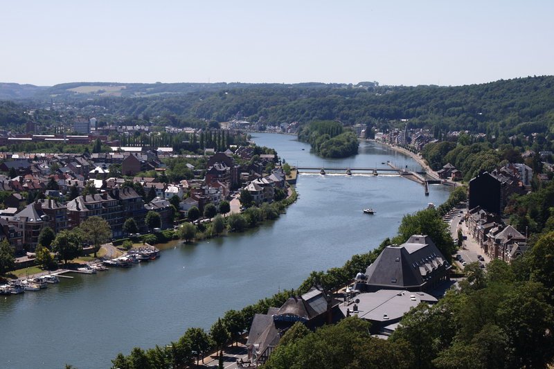Namur - Meuse (Maas)  to south, Намюр