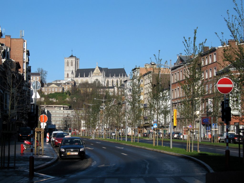 Liège: boulevard de la Sauvenière et Saint-Martin, Льеж