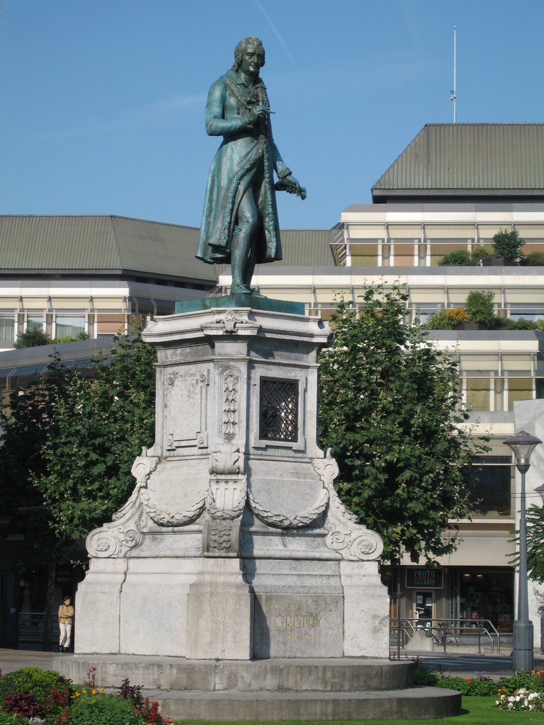Liège: statue dAndré Modeste Grétry, Льеж
