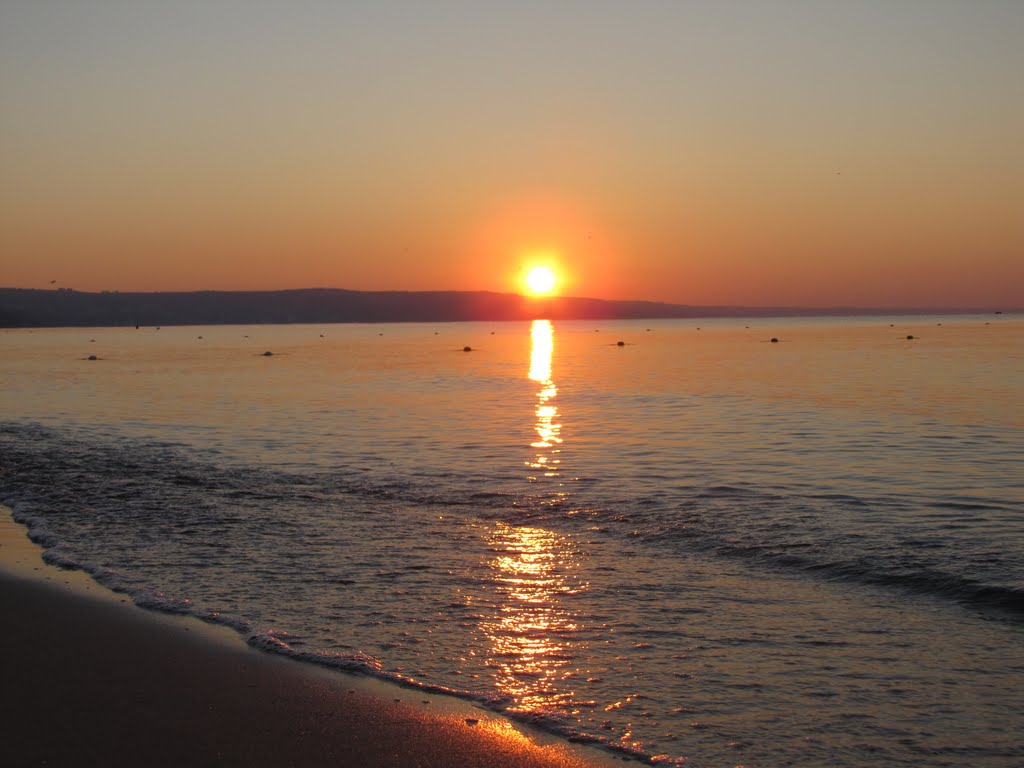 Albena beach; Sunrise, Албена