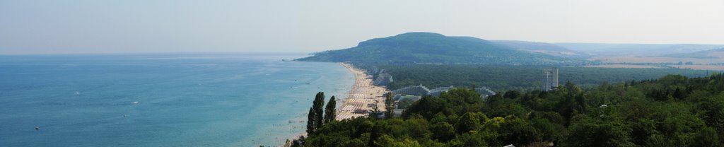 Albena, as seen from the hills, Албена