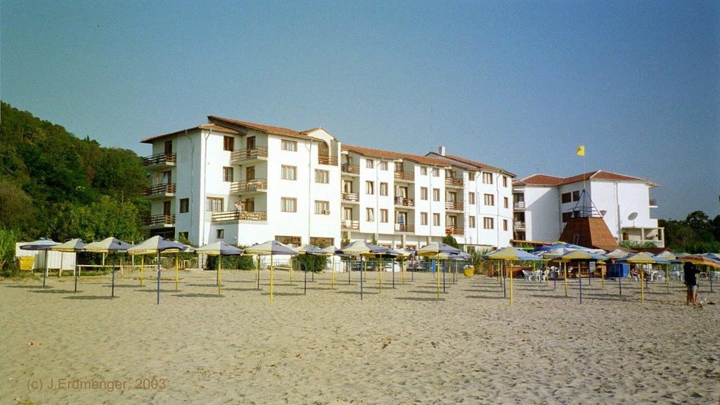 Hotel Palma in Kranevo vom Strand, 2003, Кранево
