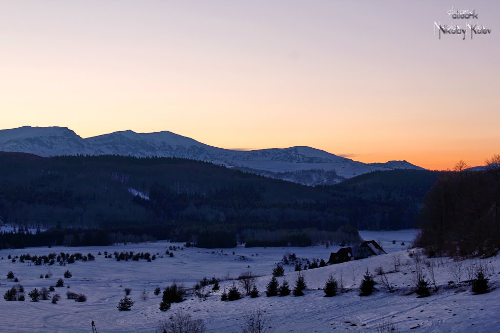 Balkan massif Triglav and Uzana at dusk, Михайловград