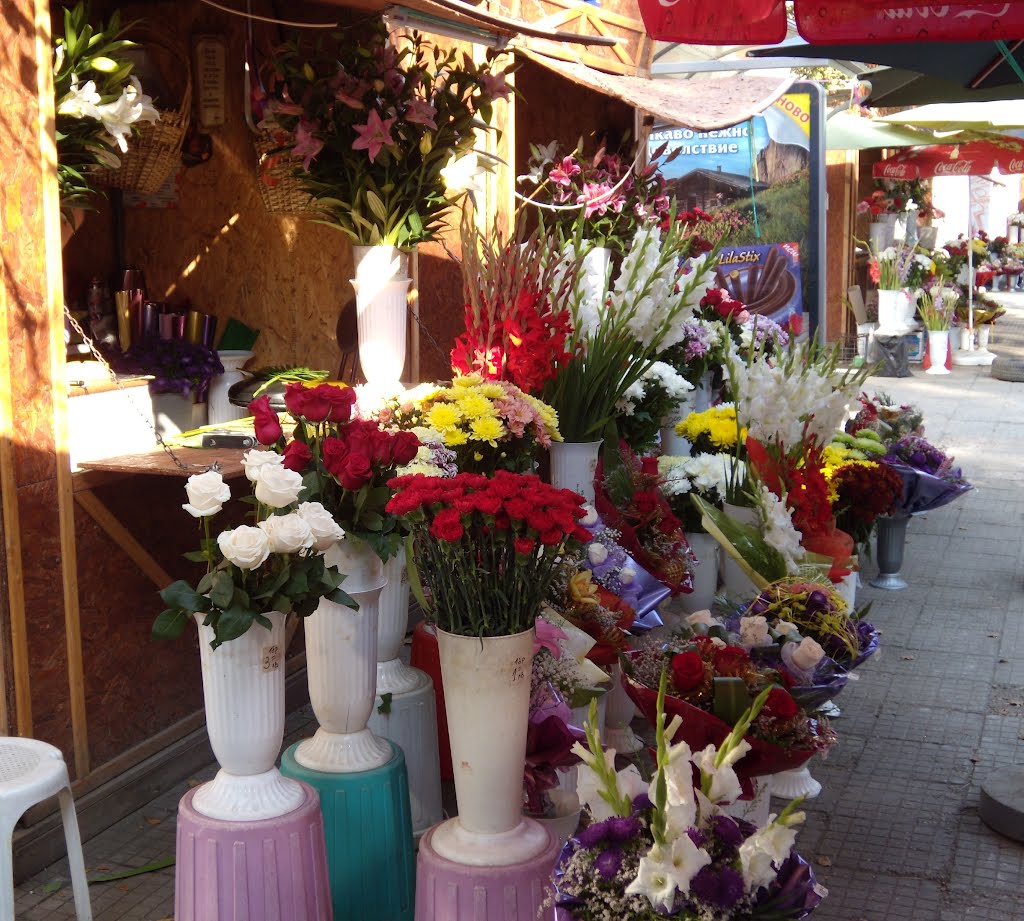The flower market, Русе