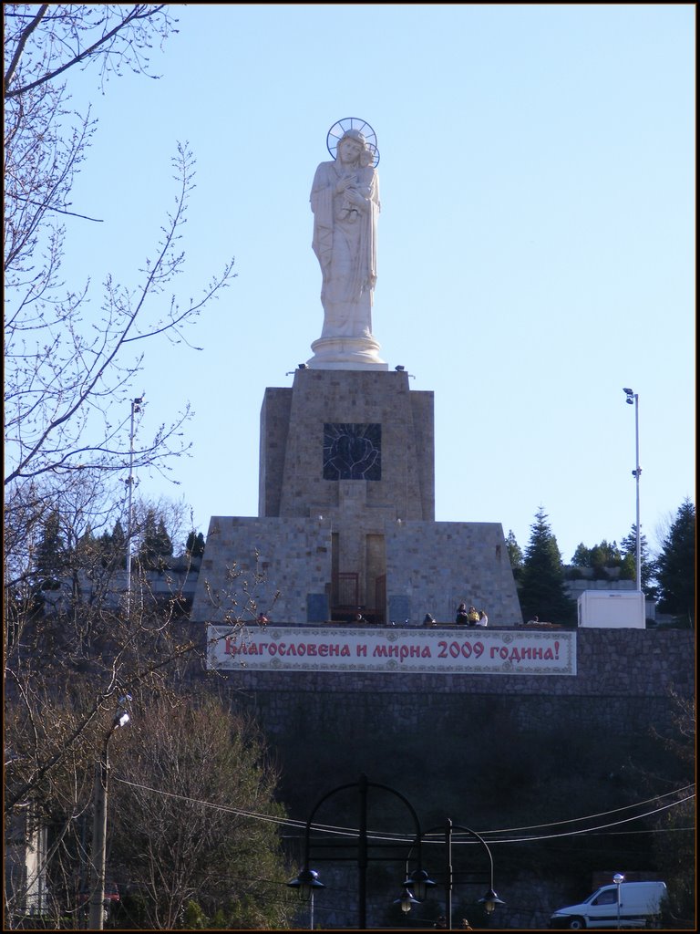 Monument of Blessed Virgin Mary - Haskovo , Bulgaria., Хасково