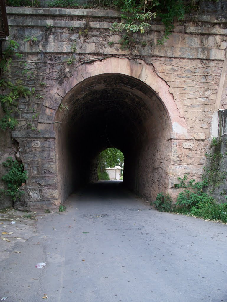Boca norte do pequeno túnel da E.F.O.M. em Barbacena, Барбасена