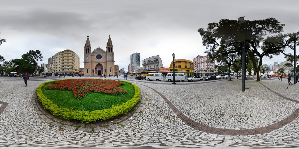 Panorâmica 360º da Catedral Basílica Menor da Nossa Senhora da Luz - Curitiba - Paraná - Brasil, Куритиба