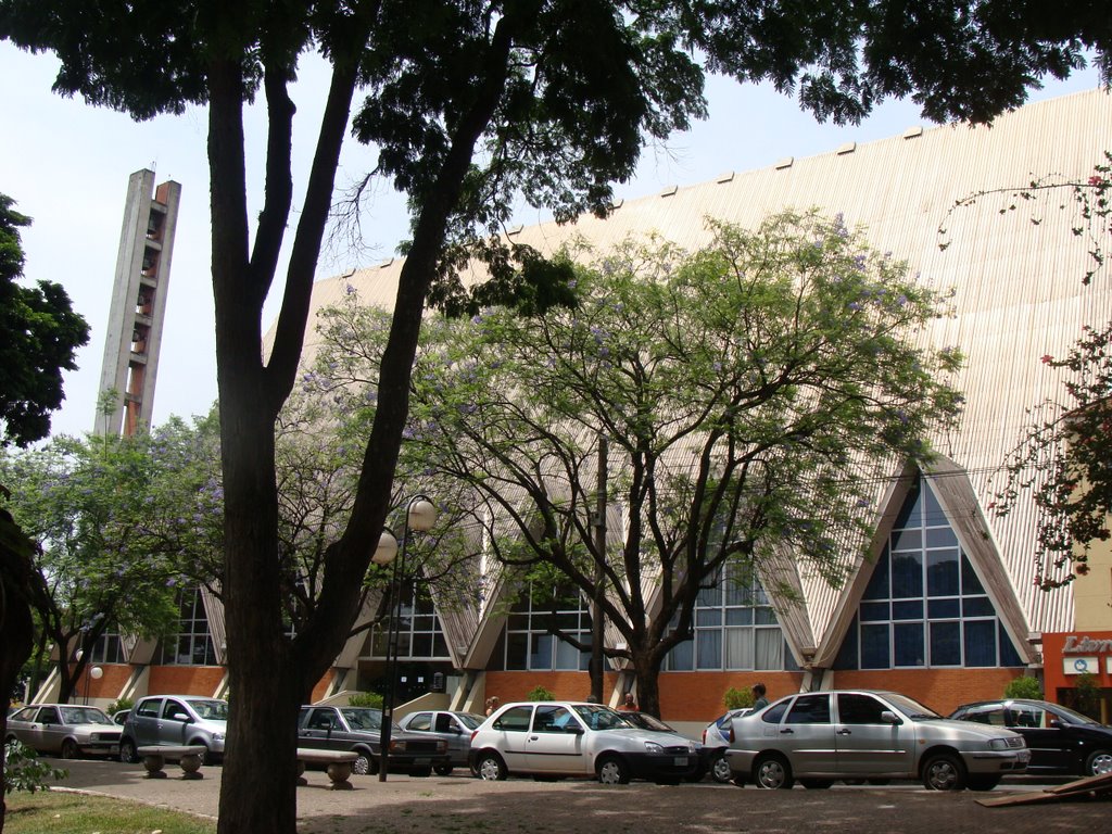 Praça Gabriel Martins e Catedral Metropolitano em Londrina - Paraná - Brasil, Лондрина