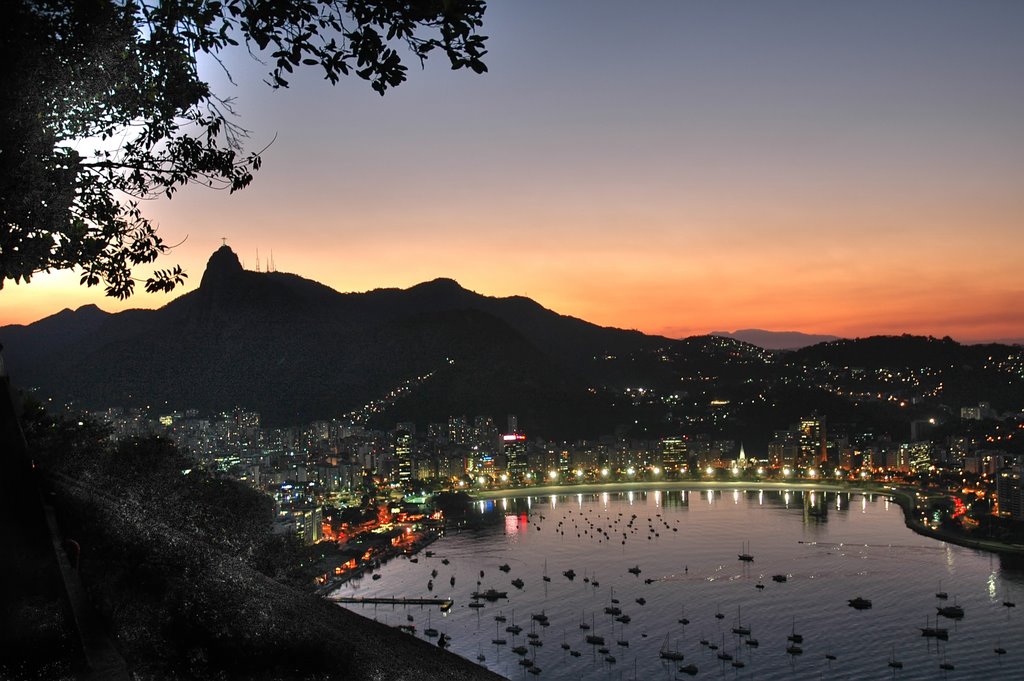 View to Botafogo, Rio de Janeiro from Sugar Loaf, Масау