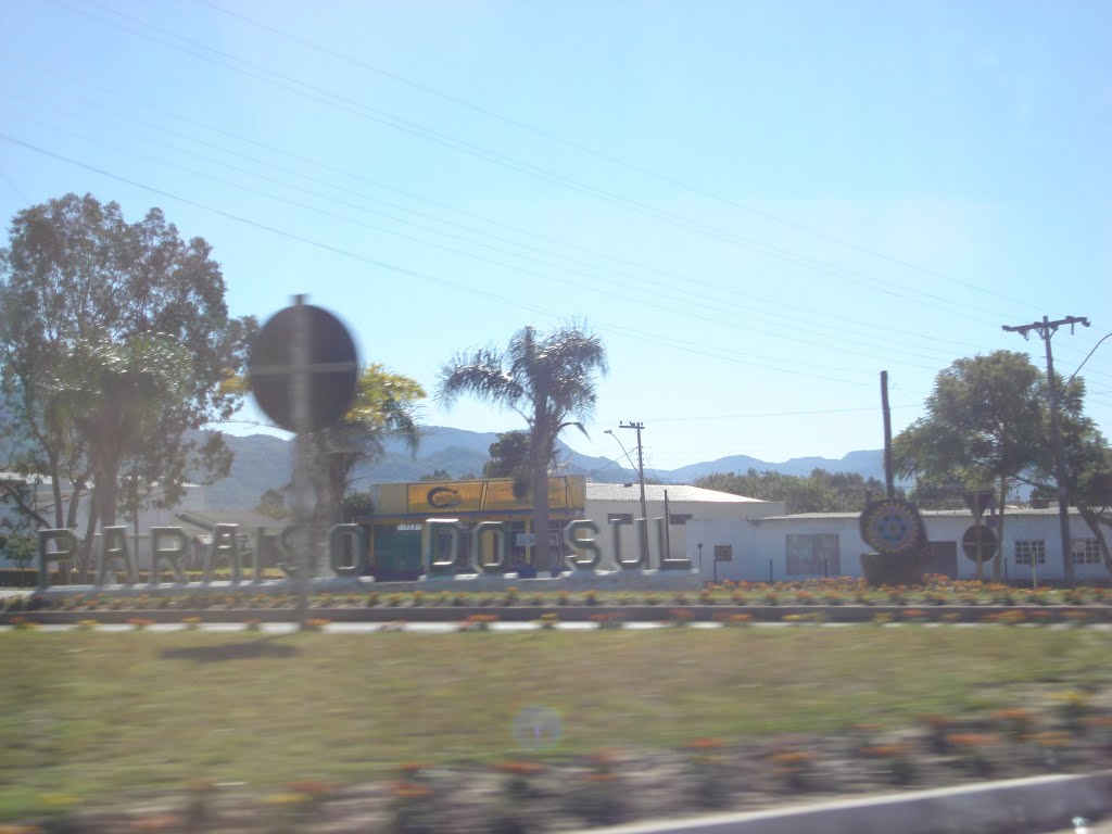 Letreiro da cidade de Paraiso do Sul., Сантана-до-Ливраменто