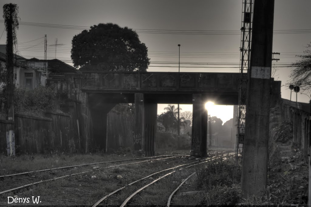 Ponte antiga, vista da R. Antônio Alves, Бауру