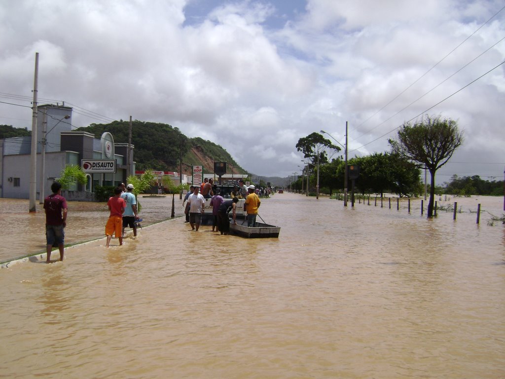 Av. Ver. Abrahão João Francisco Alagada - Enchente 11/2008, Итажаи