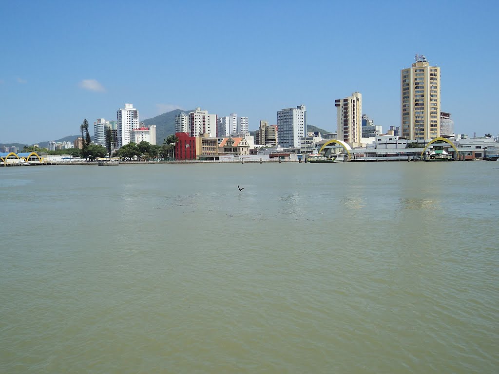 City of Itajaí from Itajaí-Açu River, Итажаи