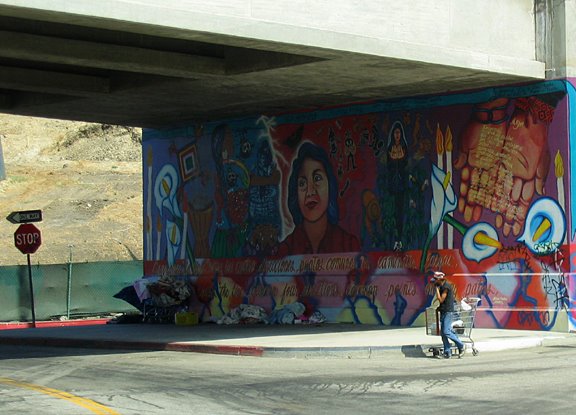 Under the road mural, Лос-Анджелес