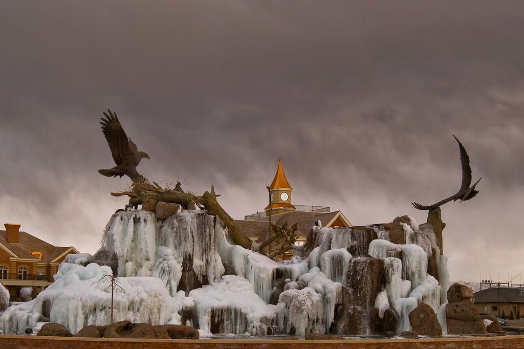 "Frozen in Time" - Fountian in Idaho Falls, ID - Tom Askew, Айдахо-Фоллс