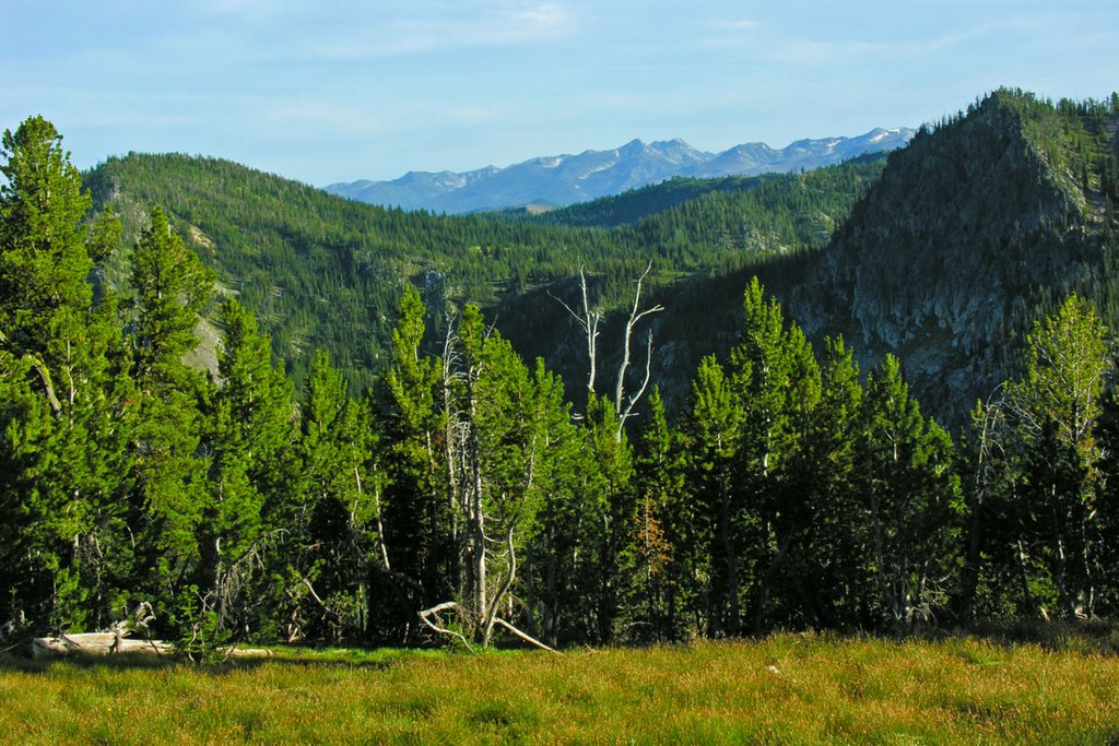 South from Marshall Mountain to the Lick Creek Mountains, Рексбург