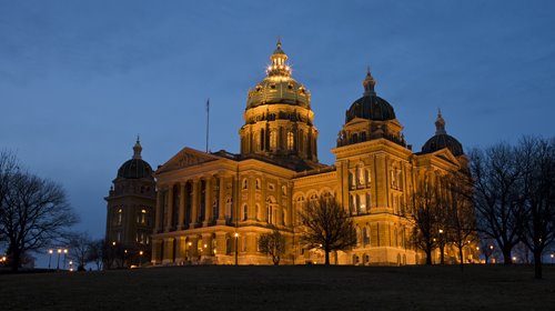 Iowa State Capitol Building at Night, Гринфилд