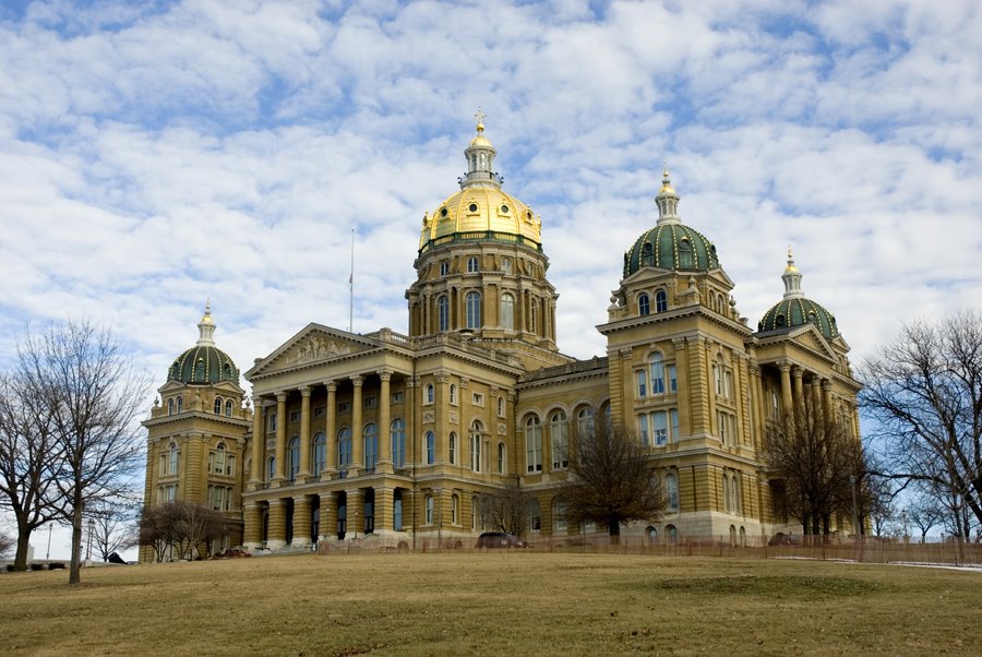 Iowa - Des Moines - State Capitol, Де-Мойн