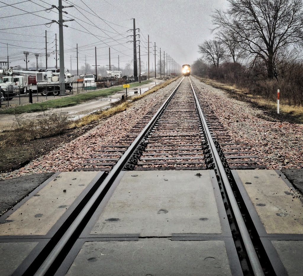 Train Coming In To Fairfax, Iowa, Денвер