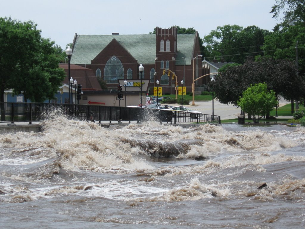 Flood of 2008: Main Street Bridge, Чарльс-Сити