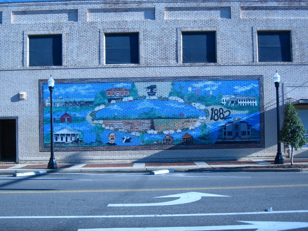 Mural showing the founding of Enterprise, Коттонвуд
