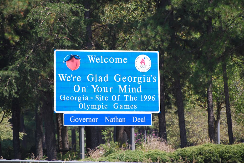 Georgia state welcome board, Ланетт
