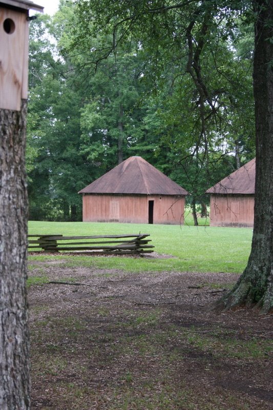 Replica of a Indian Village at Moundville Archaeological Park. 7/6/2007, Маундвилл