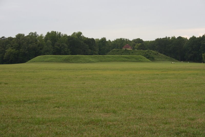 Mounds A & B. Moundville Archaeological Park. 7/6/2007, Маундвилл