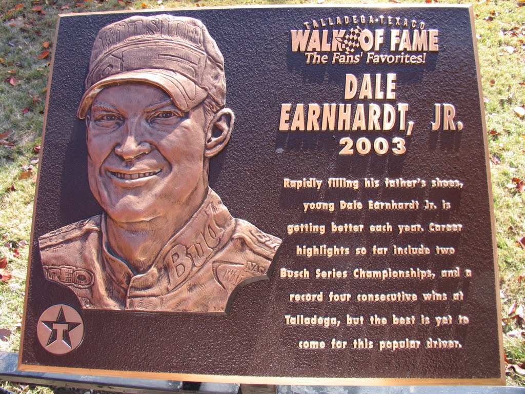 Talladega Walk of Fame Dale Earnhardt, Jr., Талладега