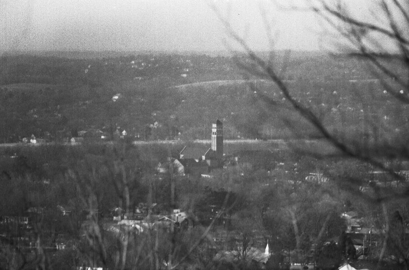 East Lake United Methodist Church viewed from atop Ruffner Mountain. Birmingham, Alabama. 1/1983., Таррант