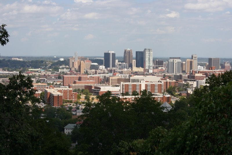 Skyline of the City of Birmingham, Alabama. 8/20/2007, Хомевуд