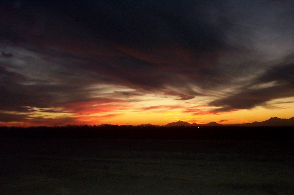sunset, silverbell mts., Марана