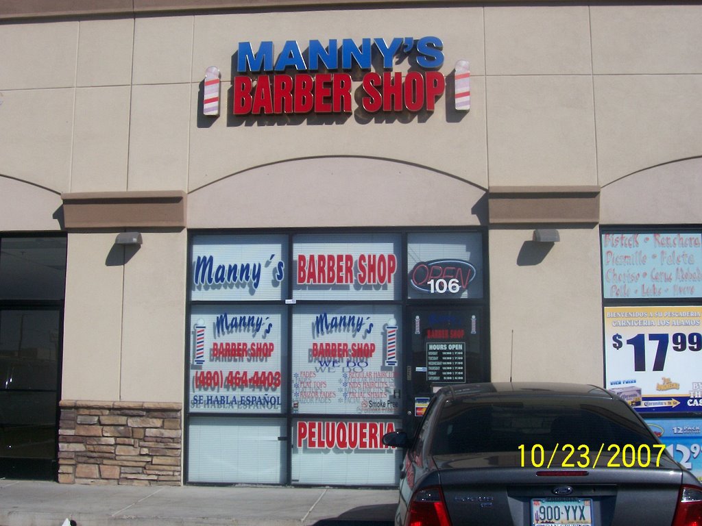 Mannys Barber Shop (480) 464 4403, Меса