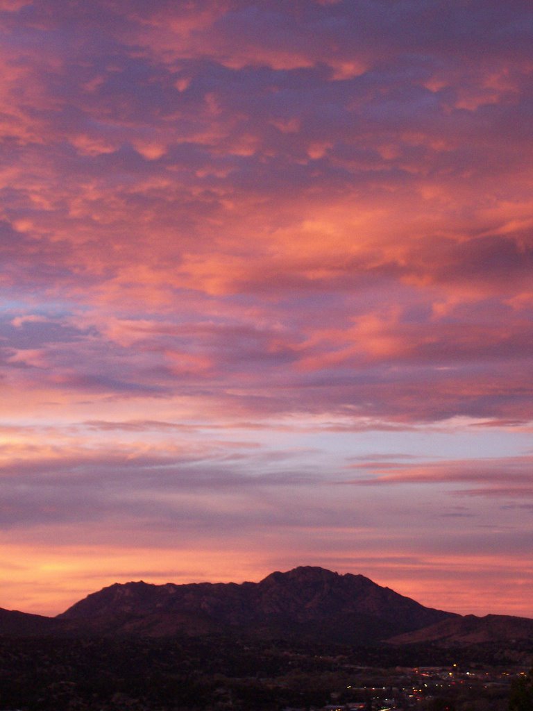 Sunset over Granite Mountain, Прескотт