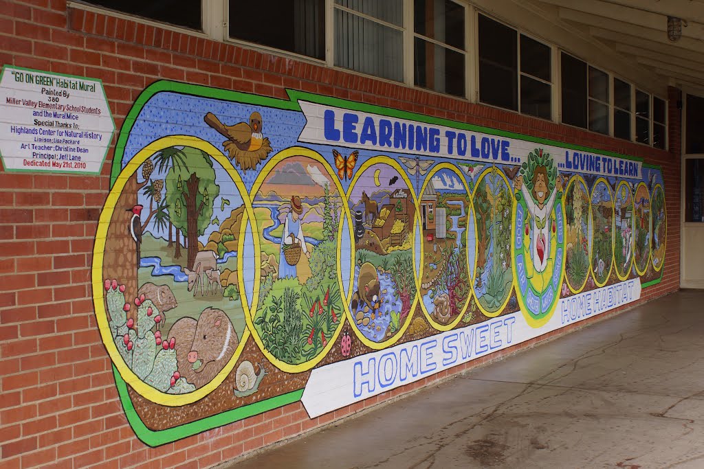 2013, Local Ecology Mural, Miller Valley Elementary School, Prescott, AZ, Прескотт
