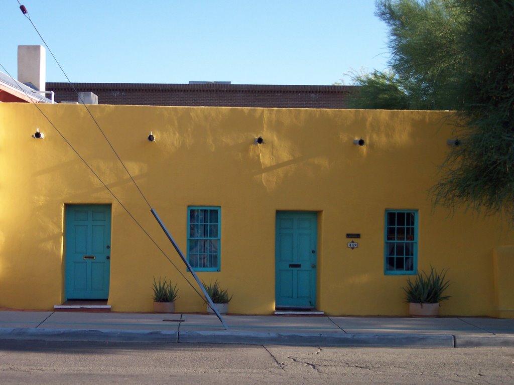 Maison jaune, Barrio Viejo, Tucson, AZ, Тусон