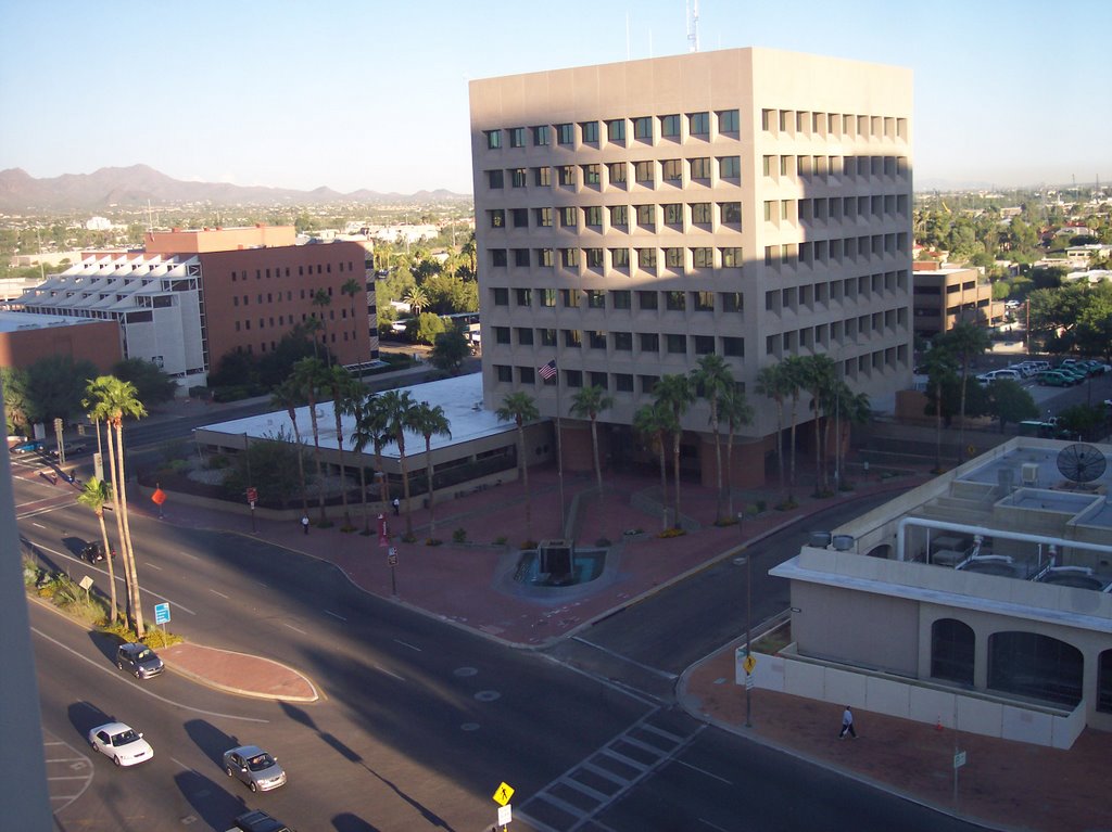Buildings seen from my room in the Hotel Arizona, Tucson, AZ, Тусон