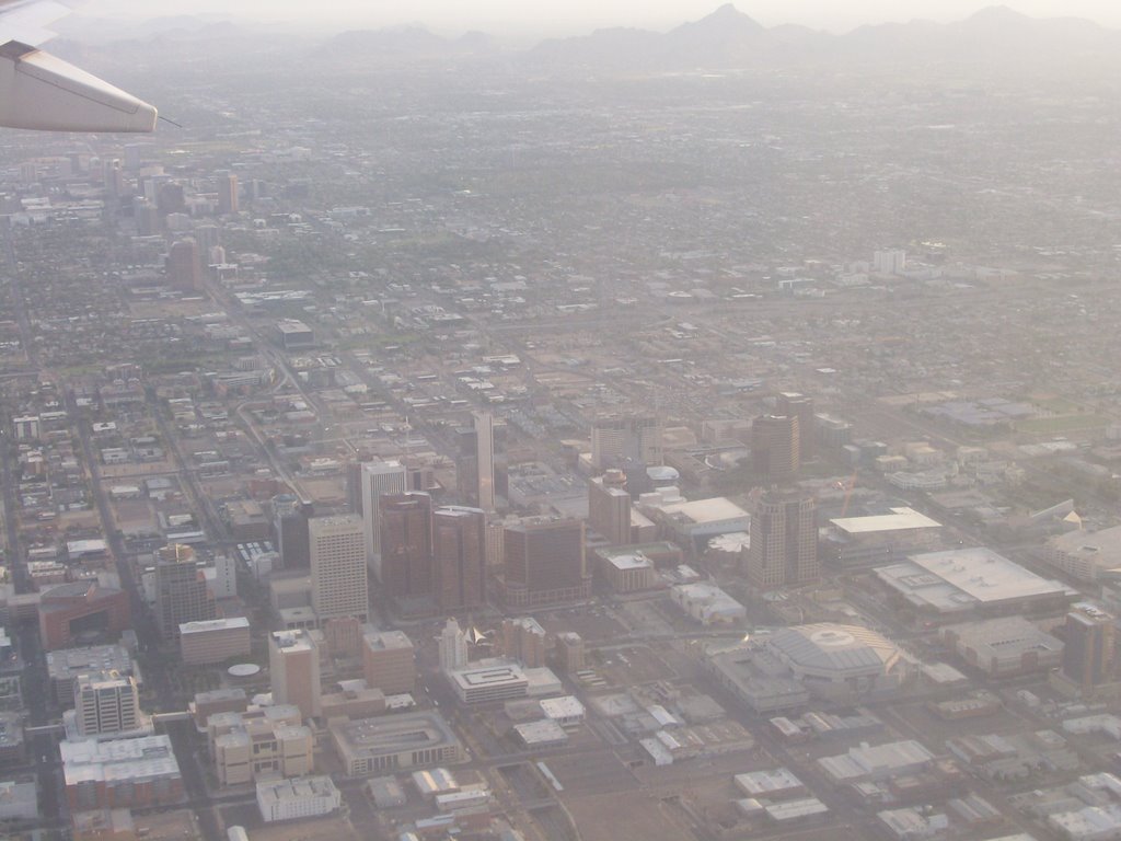 Flying over Downtown Phoenix, Финикс