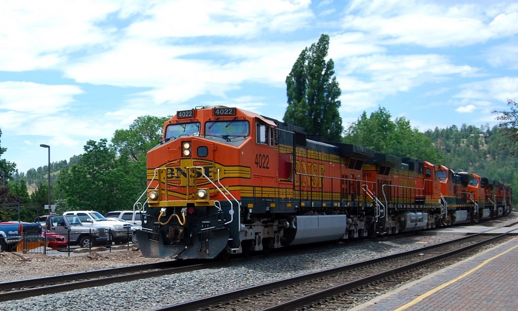 Ten locos on a freight train at Flagstaff, Флагстафф