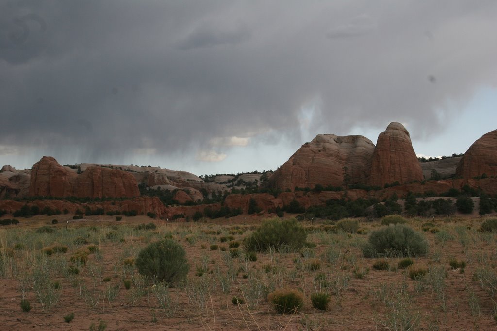 Rain Over Red Rocks, Fort Defiance Valley, New Mexico, Форт-Дефианс