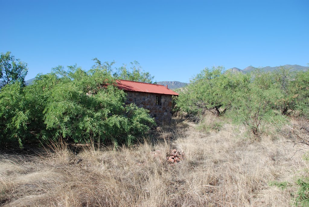 Old building in the mesquite at Fort Huachuca, Форт-Хуачука