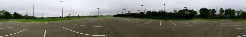 Panoramic of Harding University Courts, Кенсетт