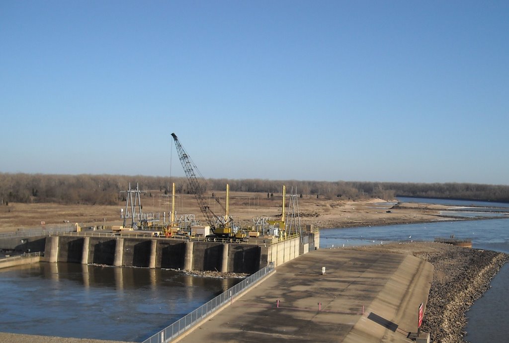 Hydroelectric Plant, Arkansas River at Lock & Dam 13, Киблер