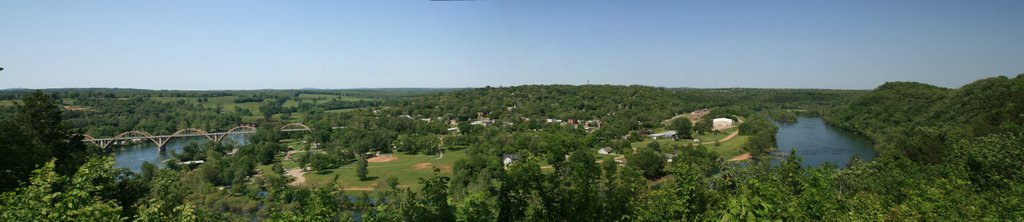 Atop a bluff overlooking Cotter, AR, Коттер