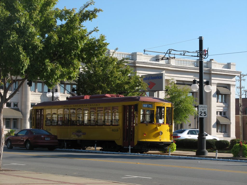 CAT River Rail trolley, North Little Rock, Arkansas, Литтл-Рок