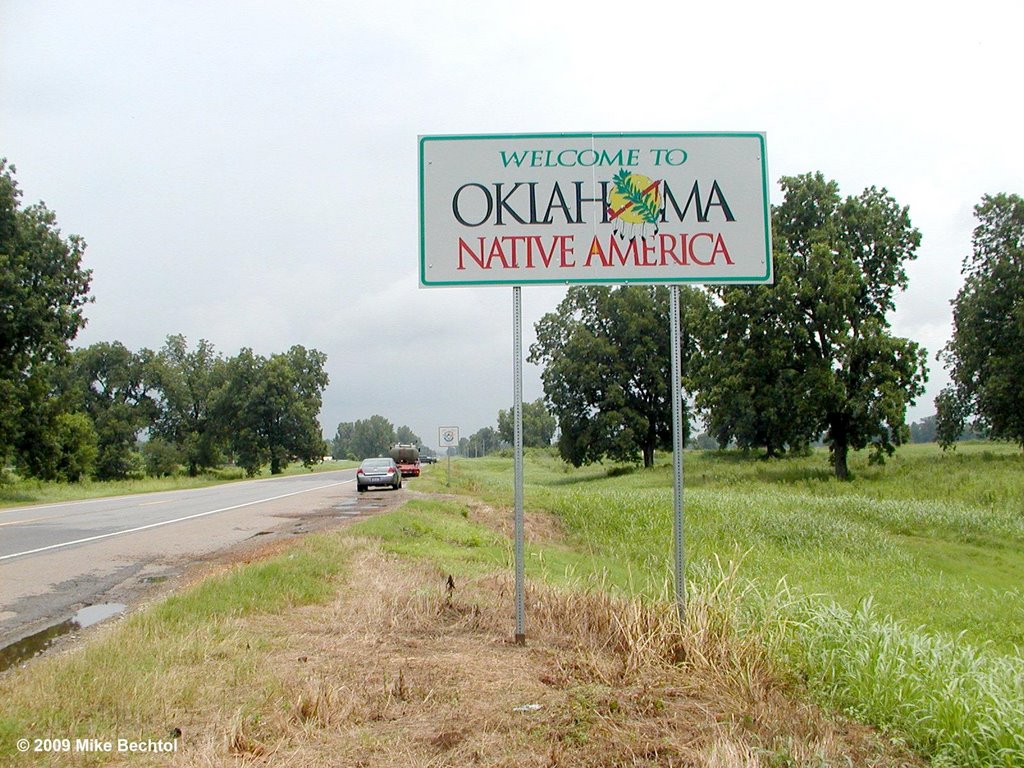 "Welcome To Oklahoma" Sign - US 259, Толлетт