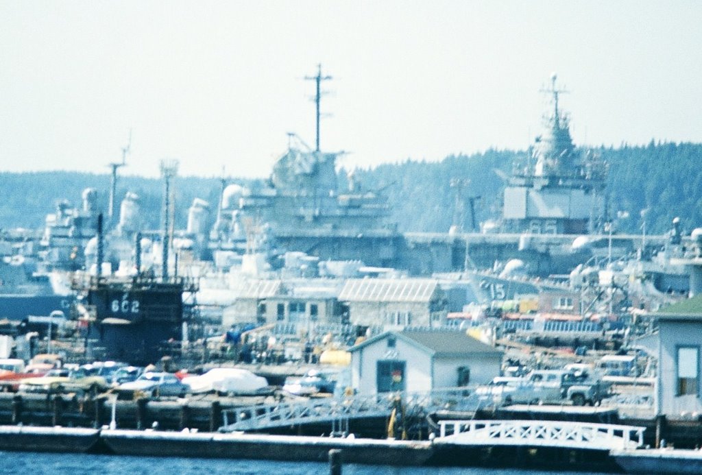 USS Enterprise 65 , USS Abraham Lincoln 602, USS Prebel 15 Bremerton 1974, Бремертон