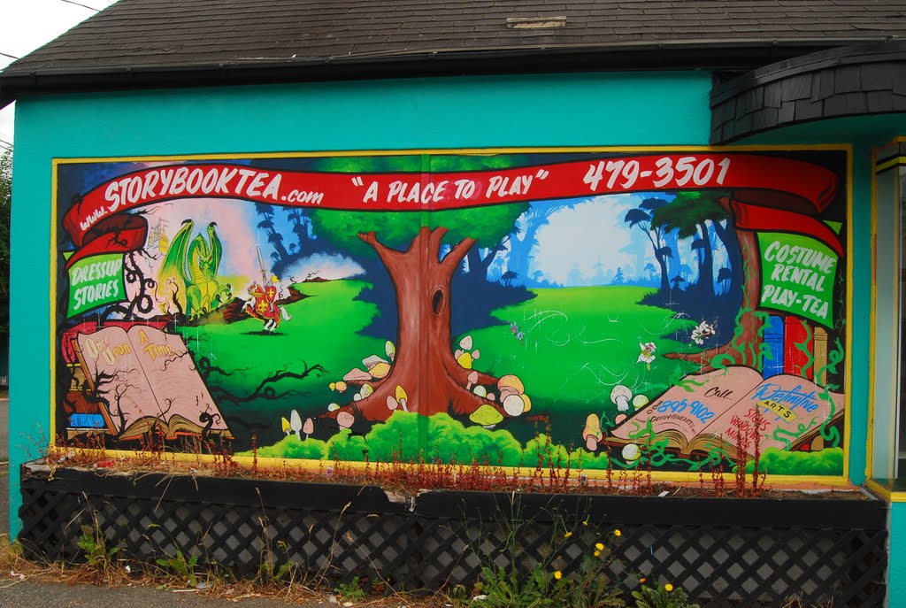Wall mural, Manatee art district, Bremerton, Wa, Бремертон